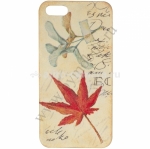 Эксклюзивные чехлы Оригинальный эксклюзивный чехол для iPhone 5 / 5S decoupage, рисунок "Красный лист"