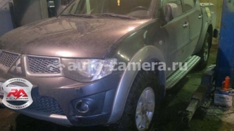 Силовые пороги RusArmorGroup на Mitsubishi L200 2006- для MITSUBISHI